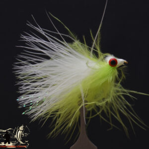 Clouser Marabou Chartreuse/white