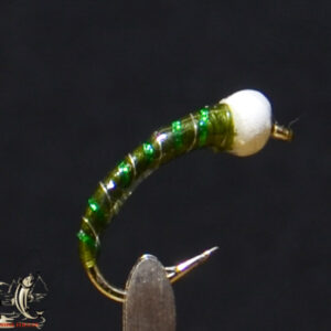 Ice cone black green sparkle buzzer