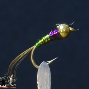 Perdigon tungsten flash green/gold/purple