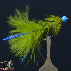 Hot head damsel olive blue flash